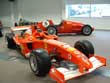 Michael Schumacher's F2005 and Donington Collection Ferrari F2 were central the GP display